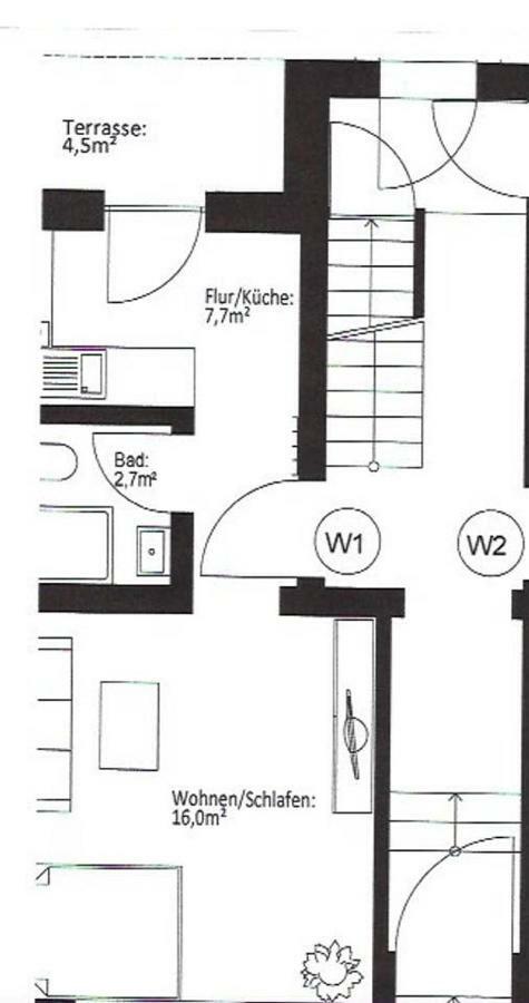 Bejing - Chillinghouse # 2, 3 Min. Vom Ice, Netflix; Balkon Apartment Siegburg Bagian luar foto